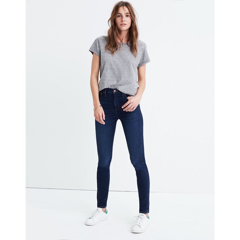 Madewell 10" High-Rise Skinny Jeans Dark Wash Womens Size 29